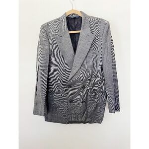 Burberry Men's Classic Double Breasted Wool Blazer.Vintage L